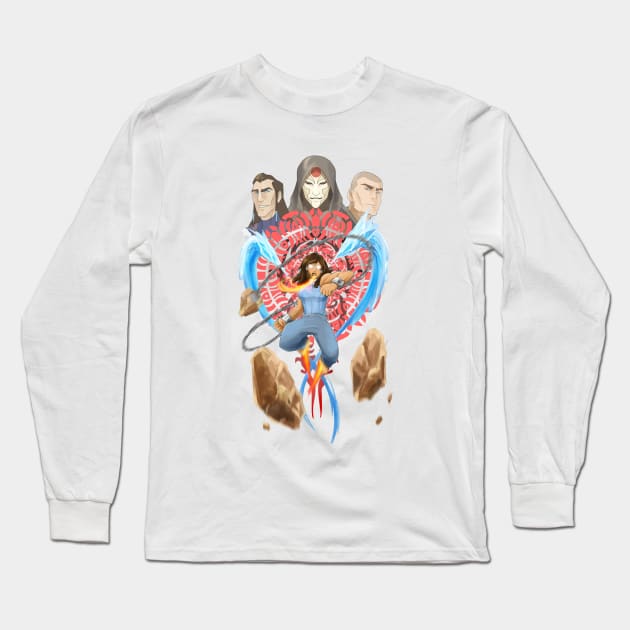 KORRA SMASH Long Sleeve T-Shirt by slifertheskydragon